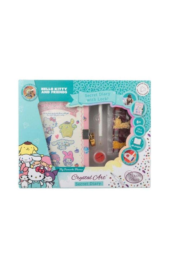 Hello Kitty & Friends Crystal Art Secret Diary
