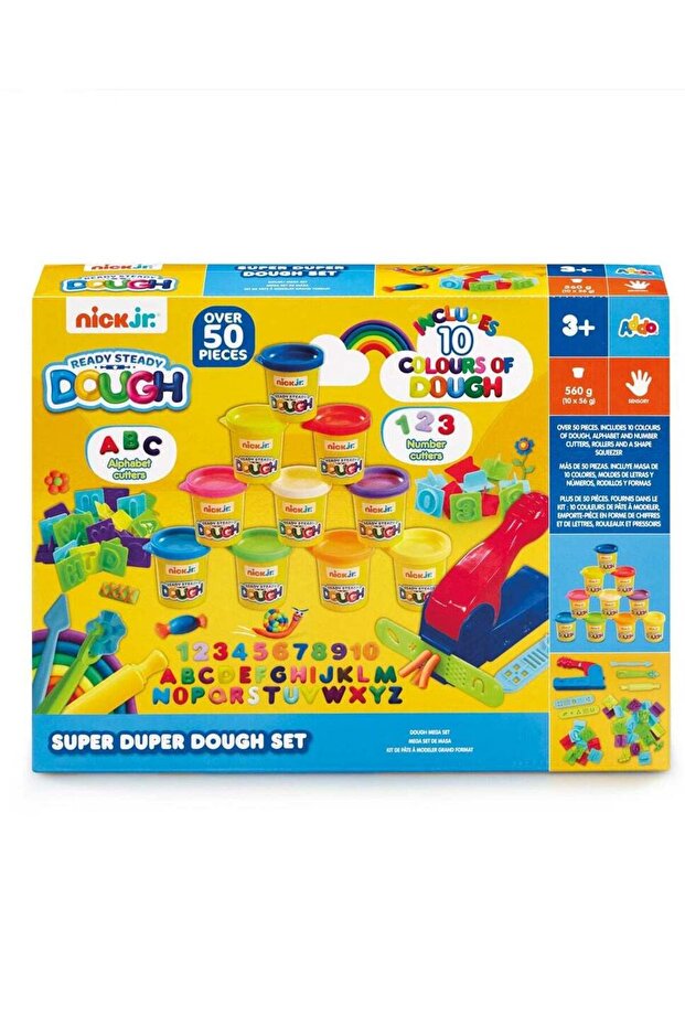 Nick Junior Ready Steady Super Duper Dough Playset | Play Dough | Creative Fun Ideas | Develops Sen