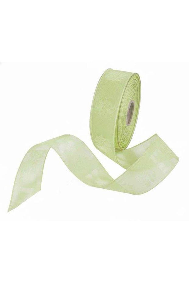 Sky Lab Pastel Green Ribbon Roll 100m x 50mm – Satin Ribbon for Gift Wrapping, Wedding & Floral Dec