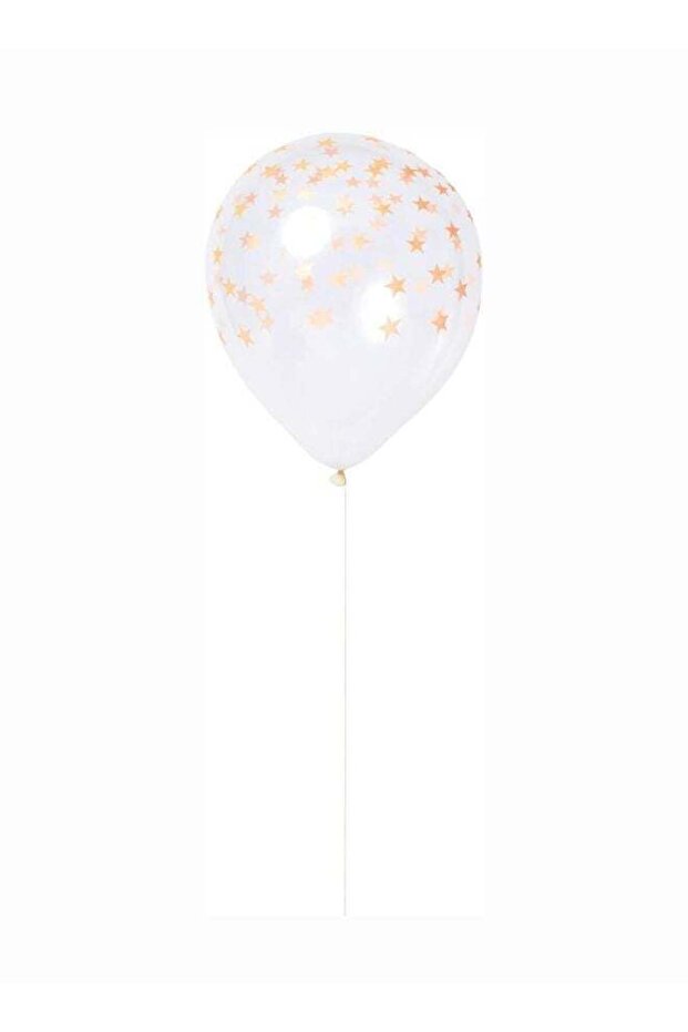 8 Pack 11" Neon Orange Star Balloons