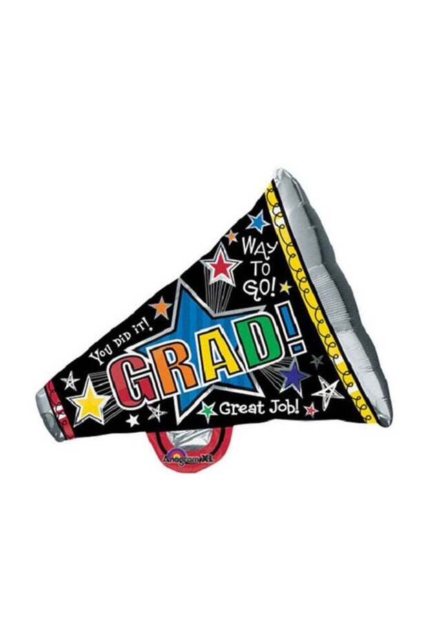 Congratulations Graduation Megaphone Themed Balloon 29inch