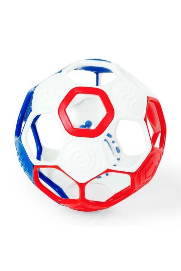 Grippin' Goals Rattle Ball (12.7 Cm, Red/Blue/White)