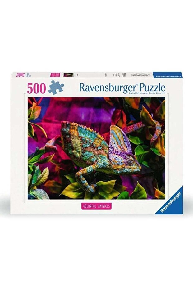 Ravensburger Chameleon Puzzle – 500 Piece Jigsaw Puzzle for Adults and Kids Featuring a Colorful