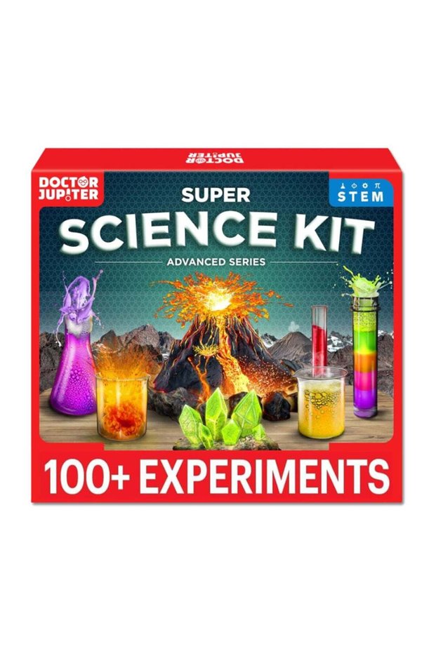 Super Science Kit for Kids Ages 8-12 | Chemistry Set, STEM Toy with 100+ Experiments & Geyser Tube