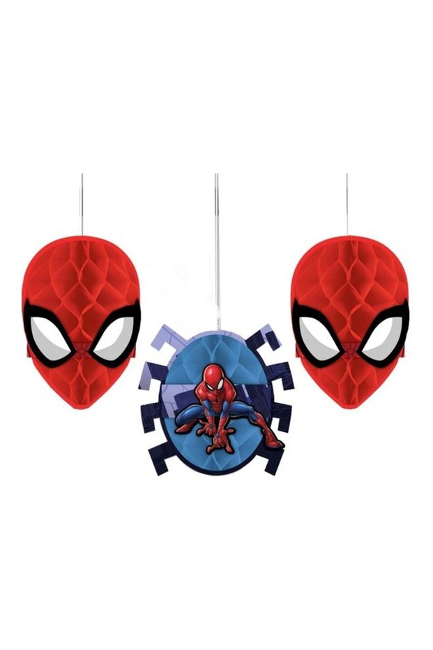 3-Piece Spider-Man Webbed Wonder Honeycomb Decorations