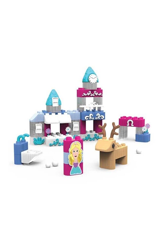 Winter Princess Castle Blocks & Dough Set