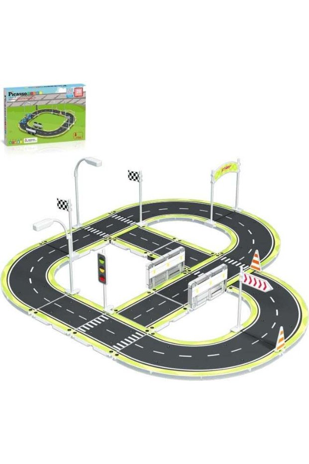Picasso Magnetic Tiles Highway Printed Set 28-pieces