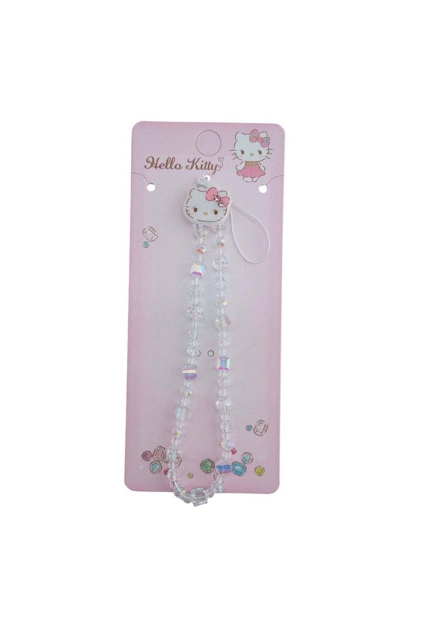 Sanrio Hello Kitty and Friends Hello Kitty Beaded Charm Keyring (White)