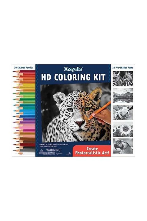 HD Coloring Kit | 30 Colored Pencils & 20 Premium Coloring Pages