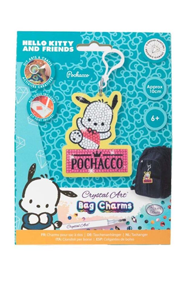 Pochacco, Crystal Art Bag Charm