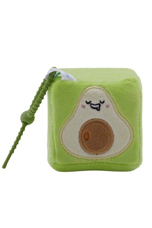 Square Pals Avo Buddy Avocado Clip-On Plush Toy (7 cm, Green/White)