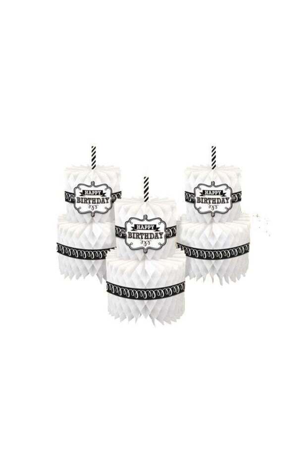 3-Piece Birthday Cake Decoration Set 13inch Party Supplies 13inch