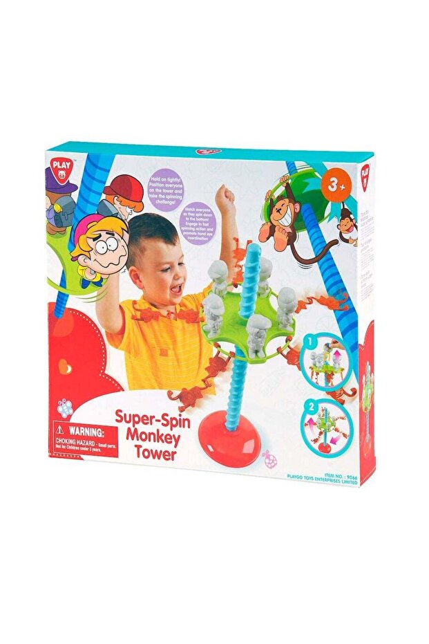 Super Spin Monkey Tower - Multicolour
