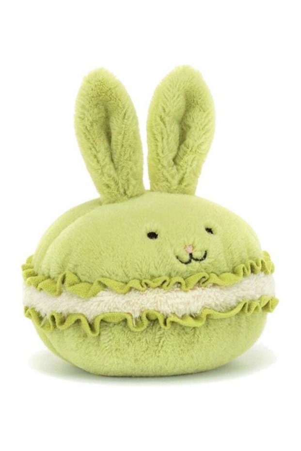 Dainty Dessert Bunny Macaron 12cm, Soft Plush Bunny Dessert Toy, Cute Pastel Stuffed Animal Gift