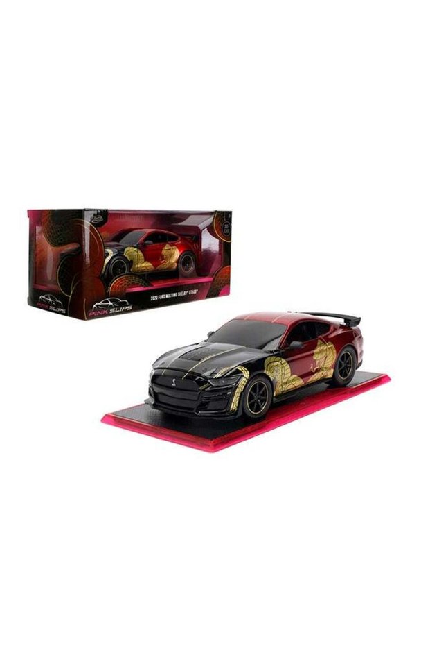 Pink Slips 2020 Ford Mustang GT 500 with Opening Doors, Freewheel Vehicle, Die-Cast Collectible Mod