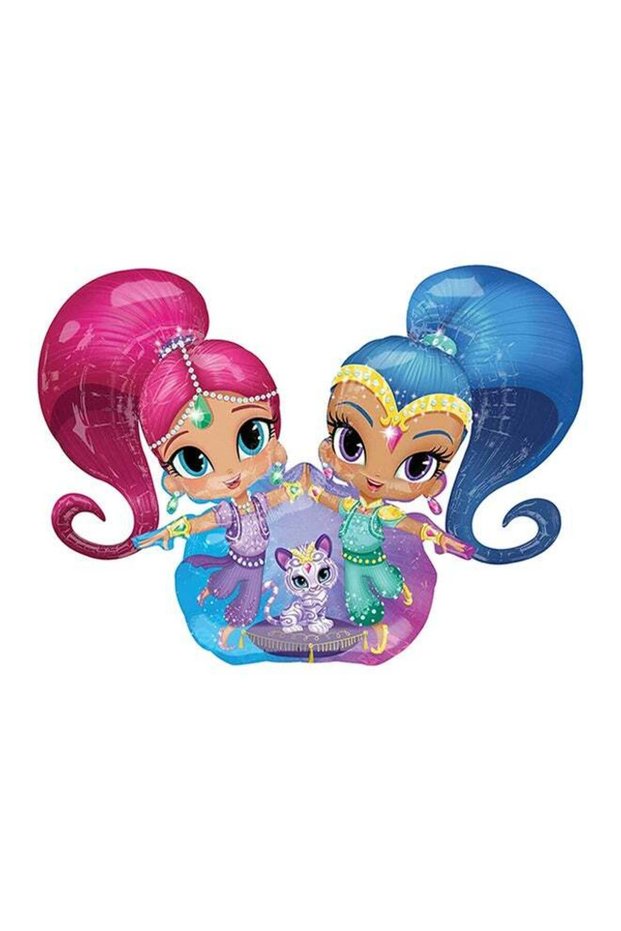 Shimmer and Shine Air Walker Foil Balloon 134.6x0.1x99.1cm Birthday Decorations Party Supplies 134.