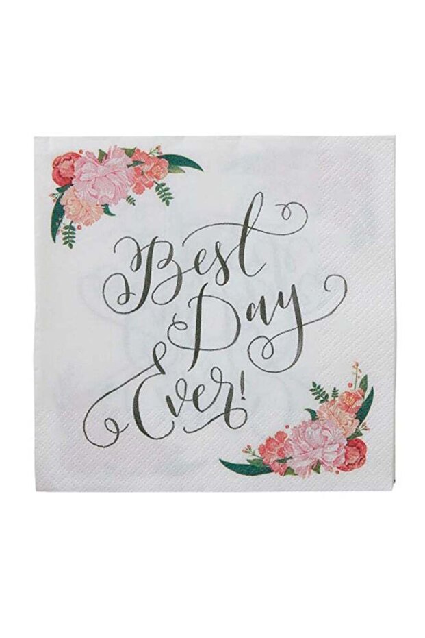 20-Piece Boho Paper Napkins 1.5 x 22cm
