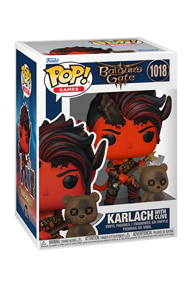 Funko Pop! Games: Baldur's Gate Karlach and Clive Vinyl Figures
