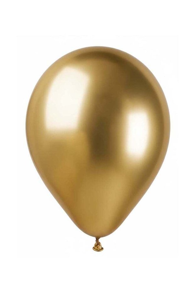 Shiny Gold Chrome Balloons 19 Inch – Pack of 25 Metallic Balloons for Wedding, Birthday & Party Dec