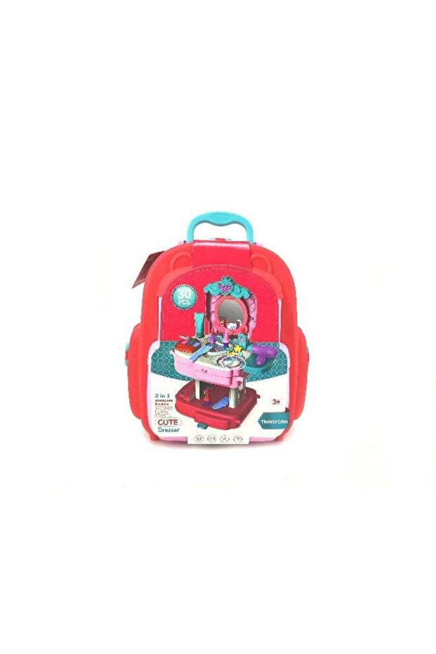 TTC 2-in-1 Dresser Playset, Convertible into Backpack, 30 pcs