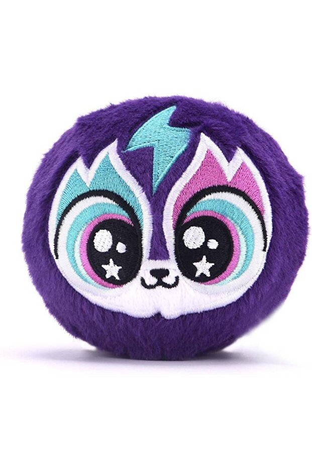 Bouncibles Electra the Cat Plush Toy (8 cm, Purple/White)