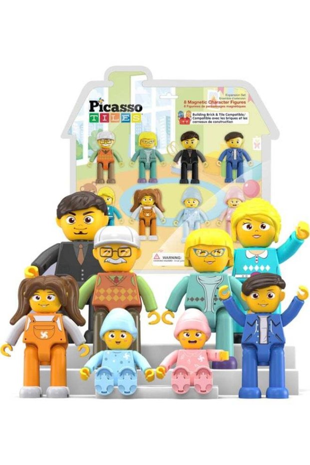 Picasso Magnetic Family Character Figures 8-pieces