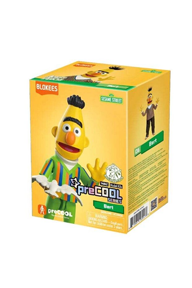 BLOKEES PreCool Bert Model Kit | Buildable Sesame Street Action Figure with Bird Accessory | Collec