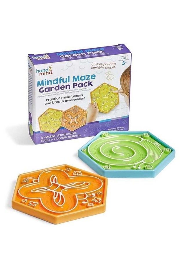 Mindful Maze Garden Pack (3-Piece Set, Double-Sided Breathing Boards, Ages 3+)
