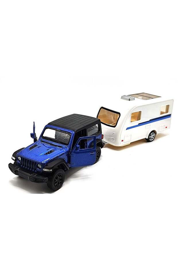 Jeep Wrangler Rubicon 2021 with Carry Van Die-Cast Model – 1:36 Scale | Pull Back Action | Opening