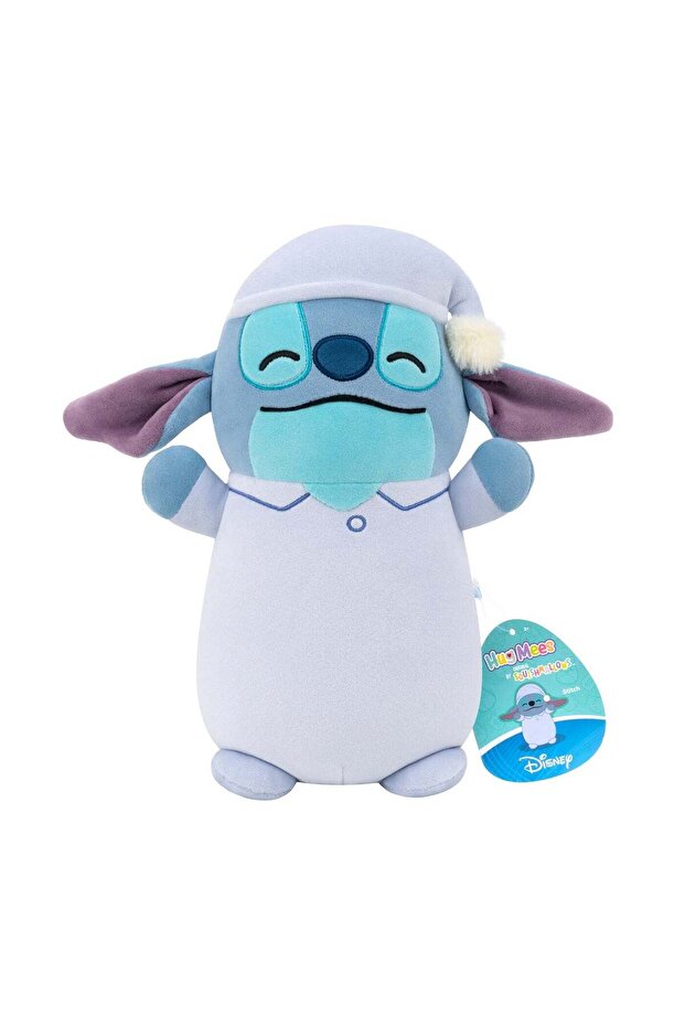 Squishmallows HugMees Disney Lilo & Stitch Pajama Stitch Medium Plush Toy (25.4 cm, Blue/White)