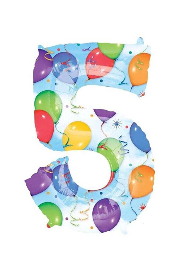 Number 5 Balloons Balloon 58x83cm Decorations Party Supplies 58x83cm