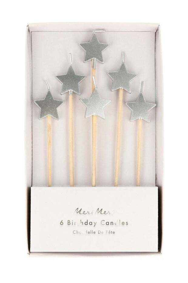 Silver Star Candles