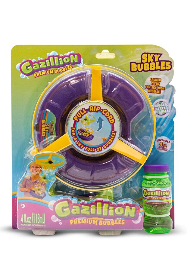 Gazillion Sky Bubbles with 4-Ounces Bubble Solution | Toy Bubbles | Outdoor Play | Party Favors for