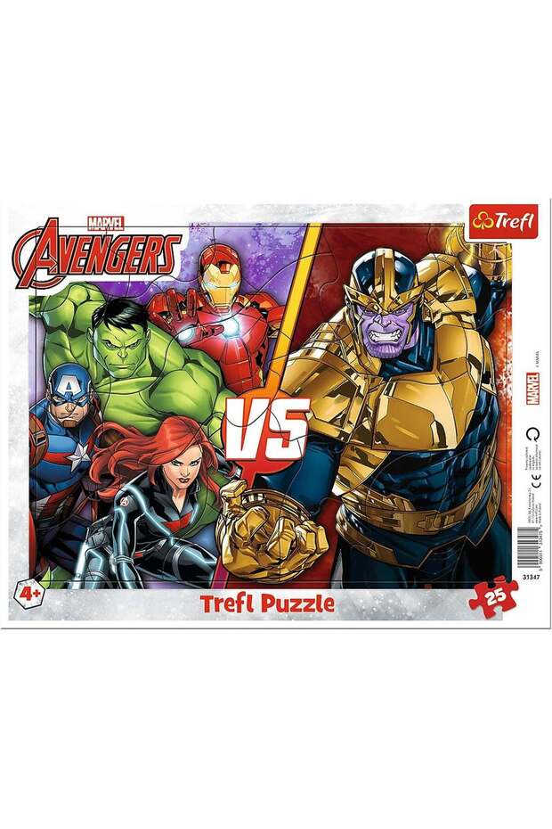Trefl Marvel Avengers Frame Puzzle - 25 Large Pieces for Toddlers