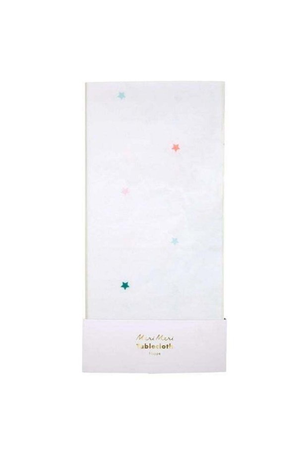 Rainbow Star Paper Tablecloth