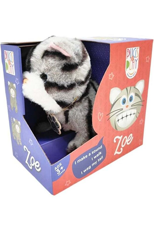 Pugs at Play Zoe Walking Cat – Interactive Electronic Pet Toy for Kids Ages 3+