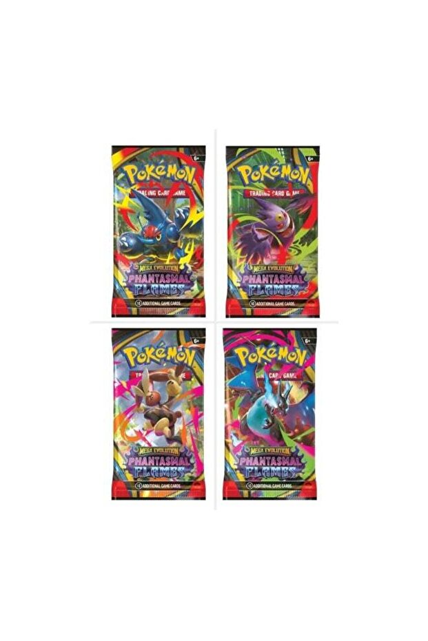 Pokémon TCG Mega Evolution—Phantasmal Flames Booster Pack, 10 Trading Cards, Random Assorted Pack A