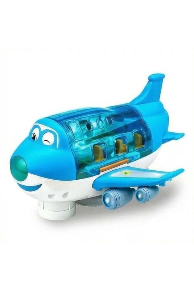 Electric Toy Airliner Plane Rotating Airplane Vehicles with Light and Music Airline Toy Vehicle Gif