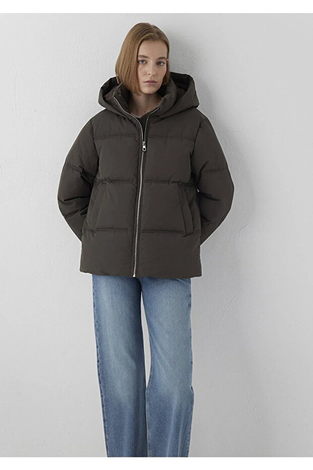 Kapsonlu Jacket Black Olive