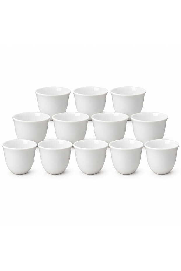 12 Piece Ceramic Cawa Cup Set - 80ml