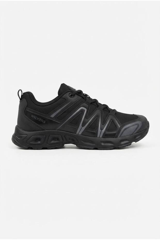 Men's Black Outdoor Sports Shoes Comfortable Sole Trekking Hiking and Daily Shoes 3091