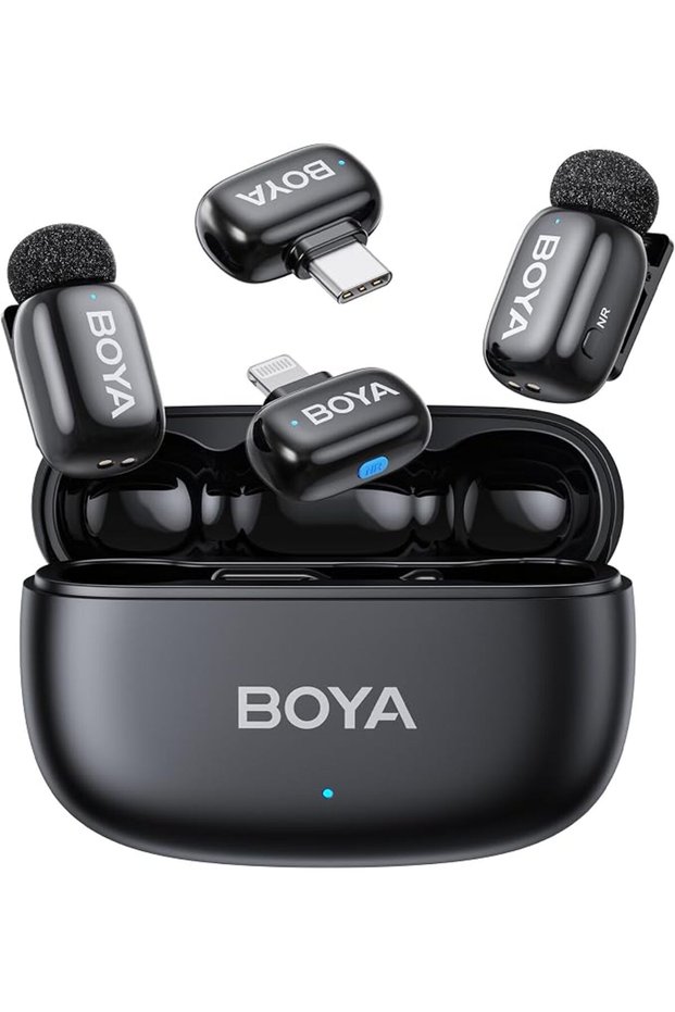 ميكروفون لافالير لاسلكي BOYA mini 2 لأجهزة iPhone وAndroid