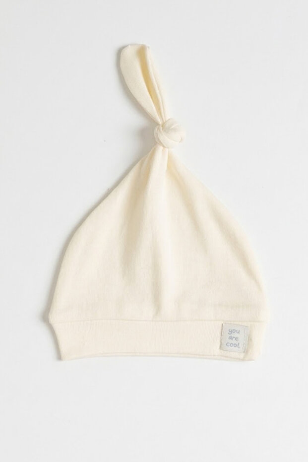 Unisex Baby Interlock Knotted 100% Cotton You Are Cool Beanie Hat 0-6 Months
