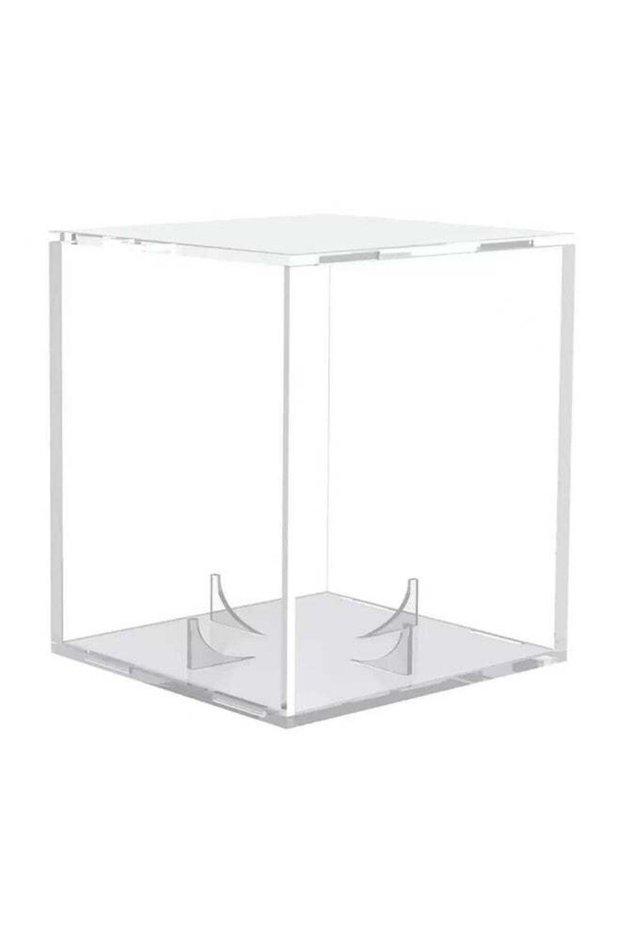 Acrylic Baseball Display Case Clear Cube Holder, Dust-Proof Stackable Box for Official Size Ball, S