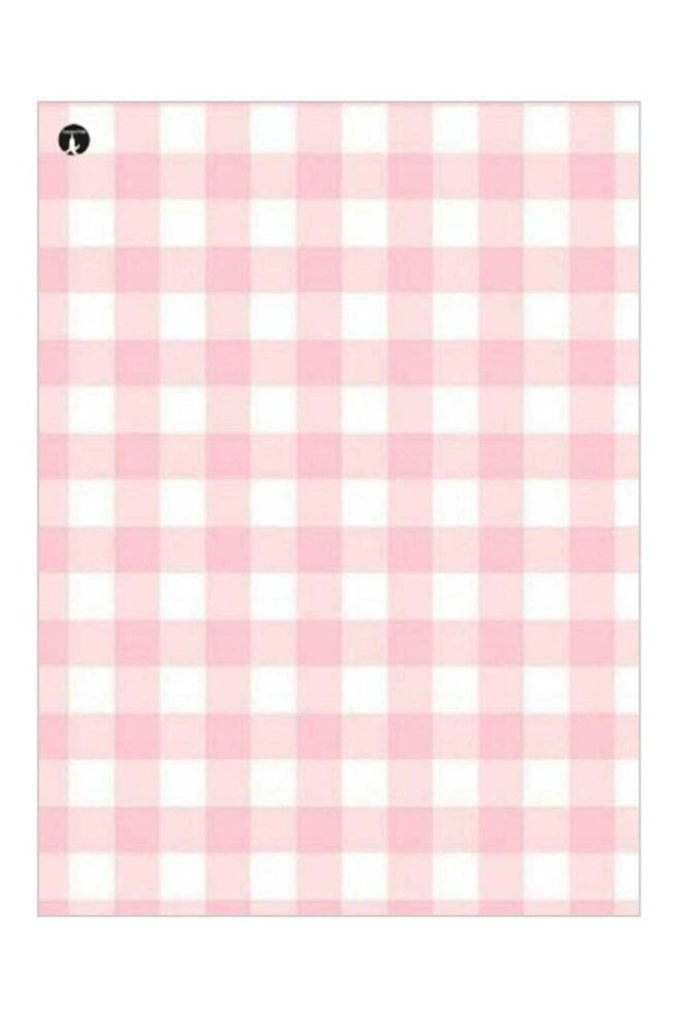 Printed Decorative Plate Pink/White 15 x 20cm