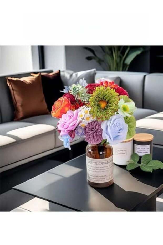 Colorful Artificial Flowers Combination Box Set Fake Flowers DIY Wedding Decoration Fake Flowers Ho
