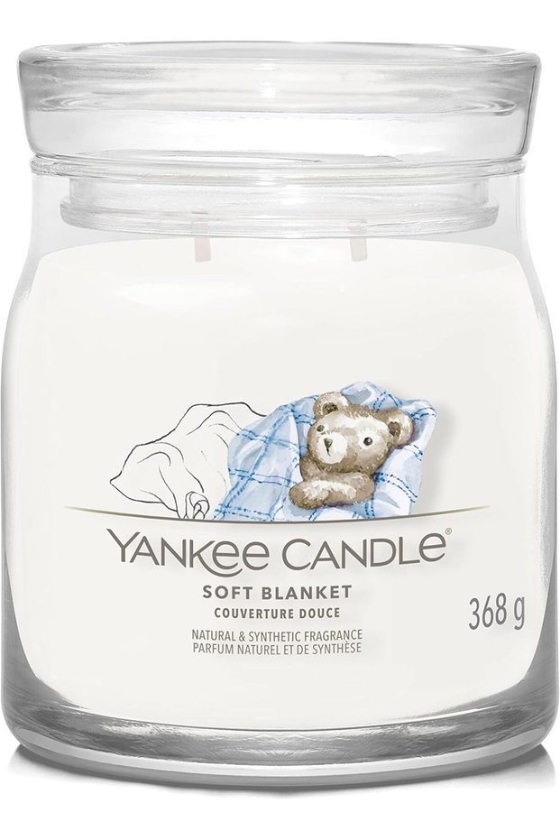 Soft Blanket Jar Candle 368grams - 2 wick Scented candle 13oz | 45 hrs burn-time | Perfect for Gift