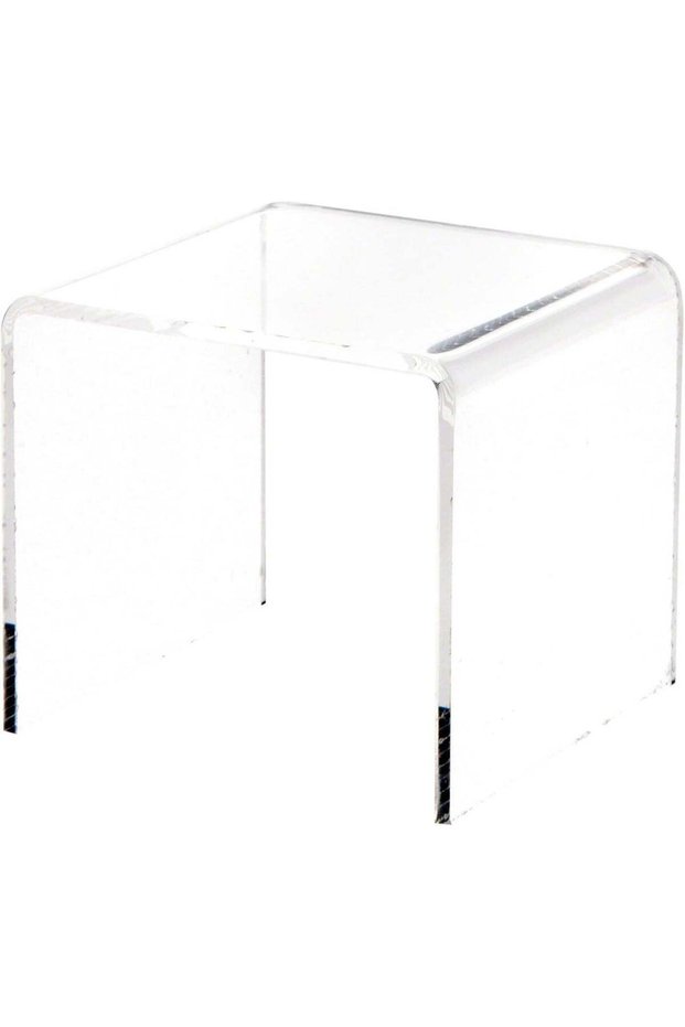Plymor Clear Acrylic Square Riser - 3" x 3" x 3" (1/8" Thick)