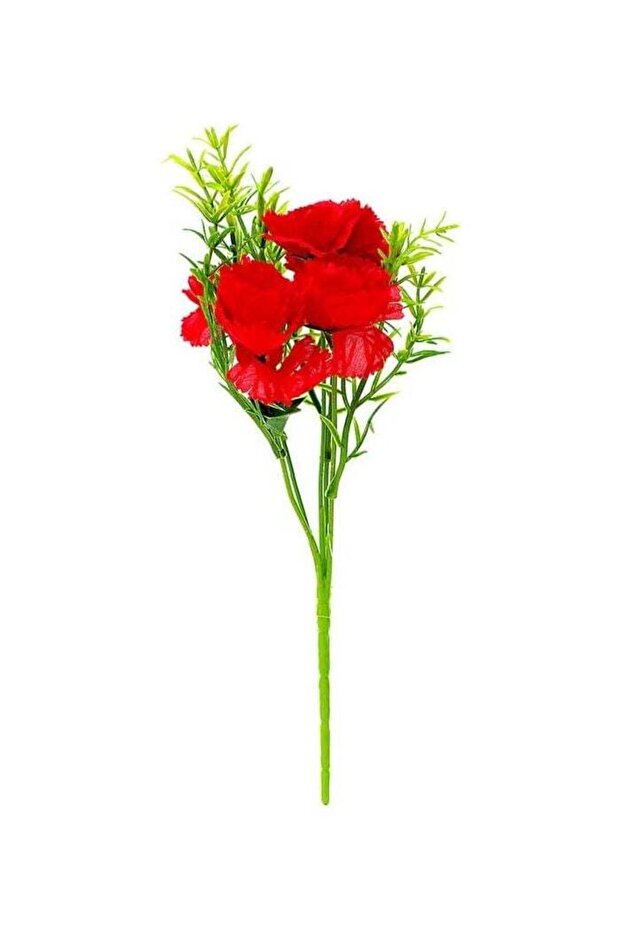 DAISO Red Carnation Artificial Flower - 4449