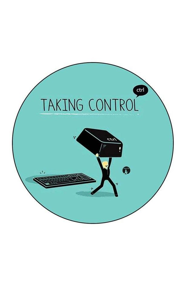 Taking Control Printed Fridge Magnet Multicolour 5.5 x 5.5cm
